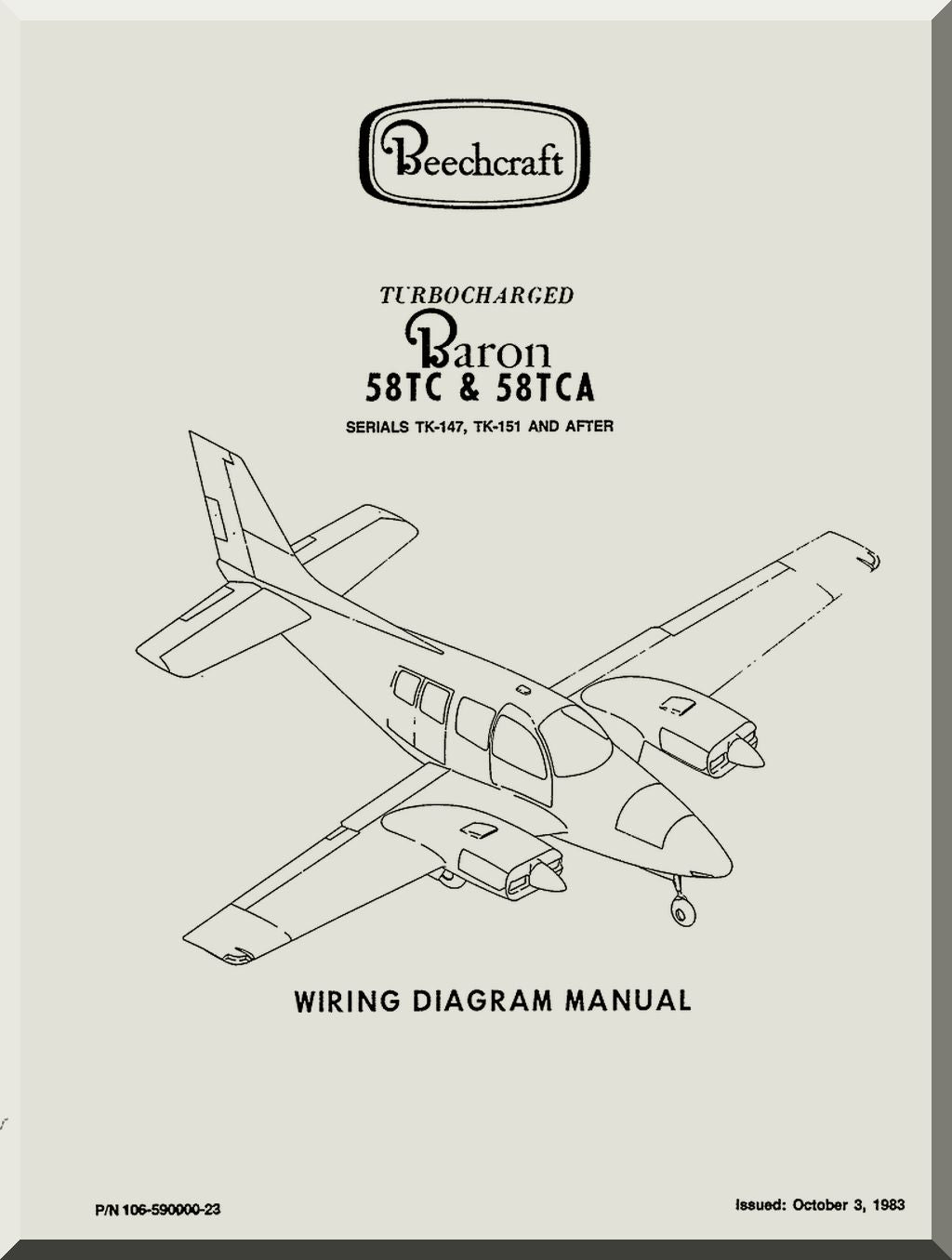 Beechcraft 55 / 56 / 58 Baron / T-42A Cochise Aircraft Manuals Collection