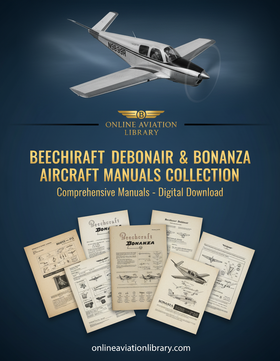 Beechcraft Debonair & Bonanza Aircraft Manuals Collection Banner