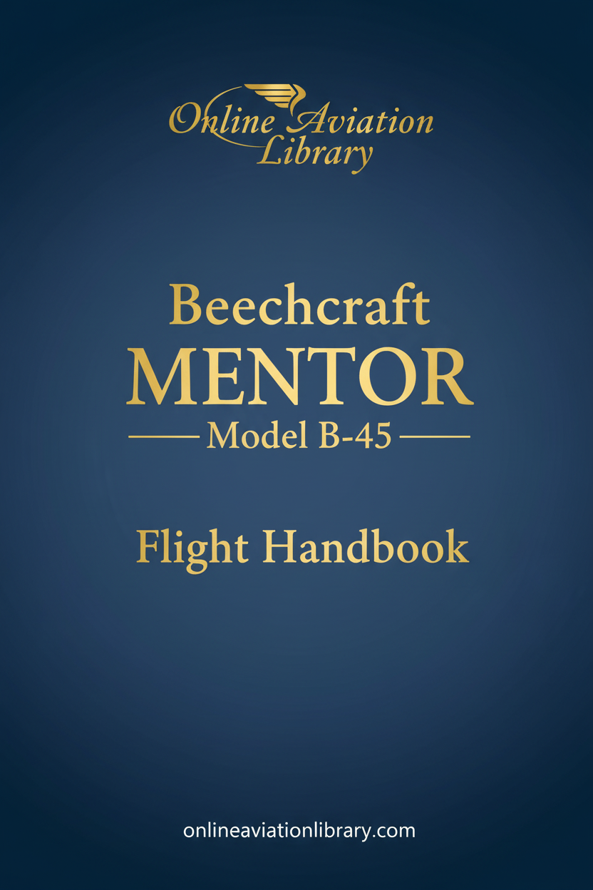 Beechcraft Mentor B-45 Flight Handbook Cover