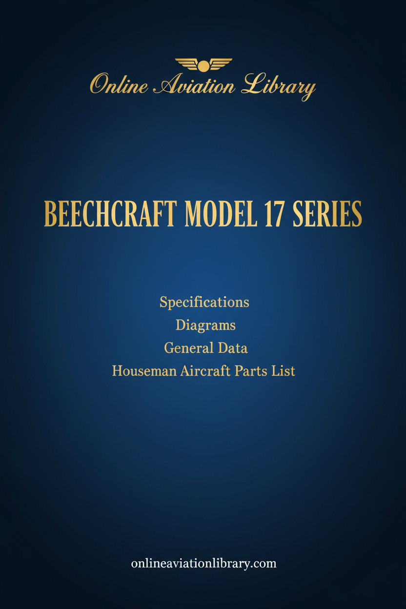 Beechcraft Model 17 Series Specifications Cover Page