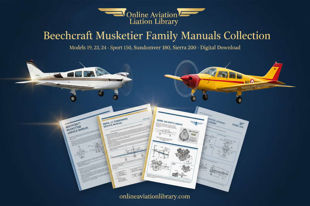 Beechcraft Musketeer Family Manuals Promotional Banner