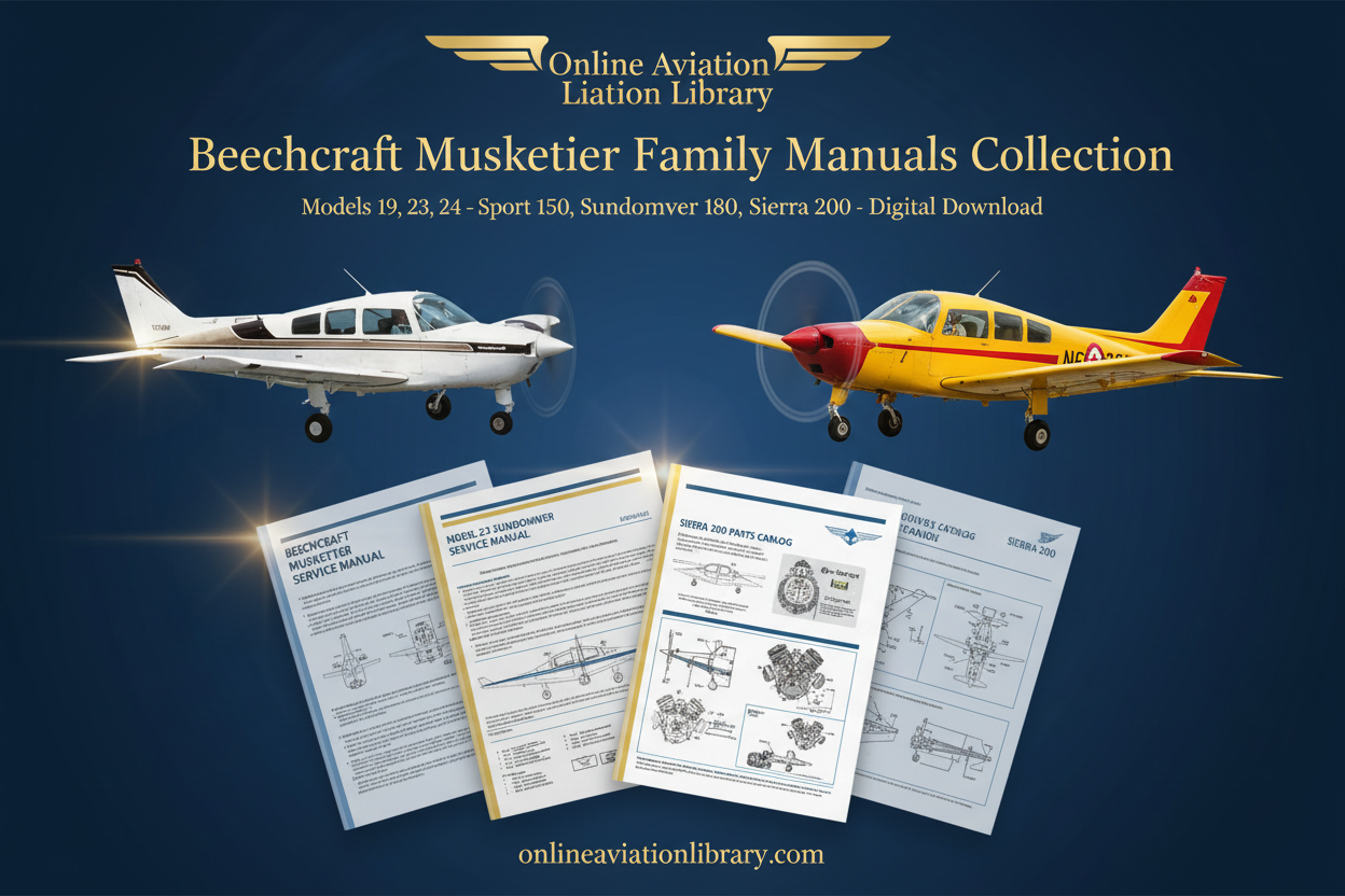 Beechcraft Musketeer Family Manuals Promotional Banner