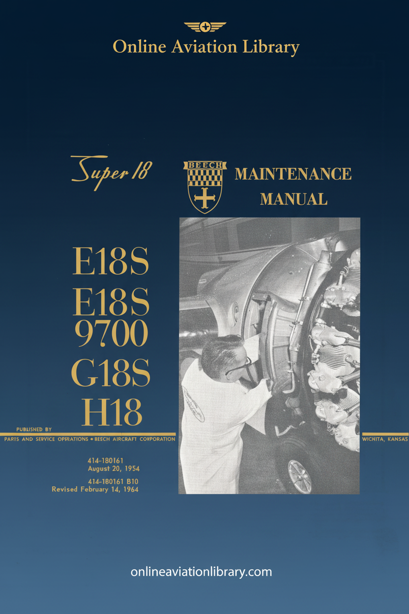Beechcraft Super 18 Maintenance Manual Cover