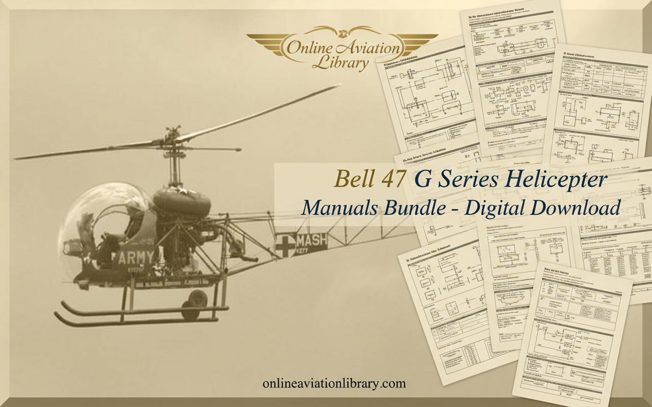 Bell 47 G Series Helicopter Manuals Bundle Banner