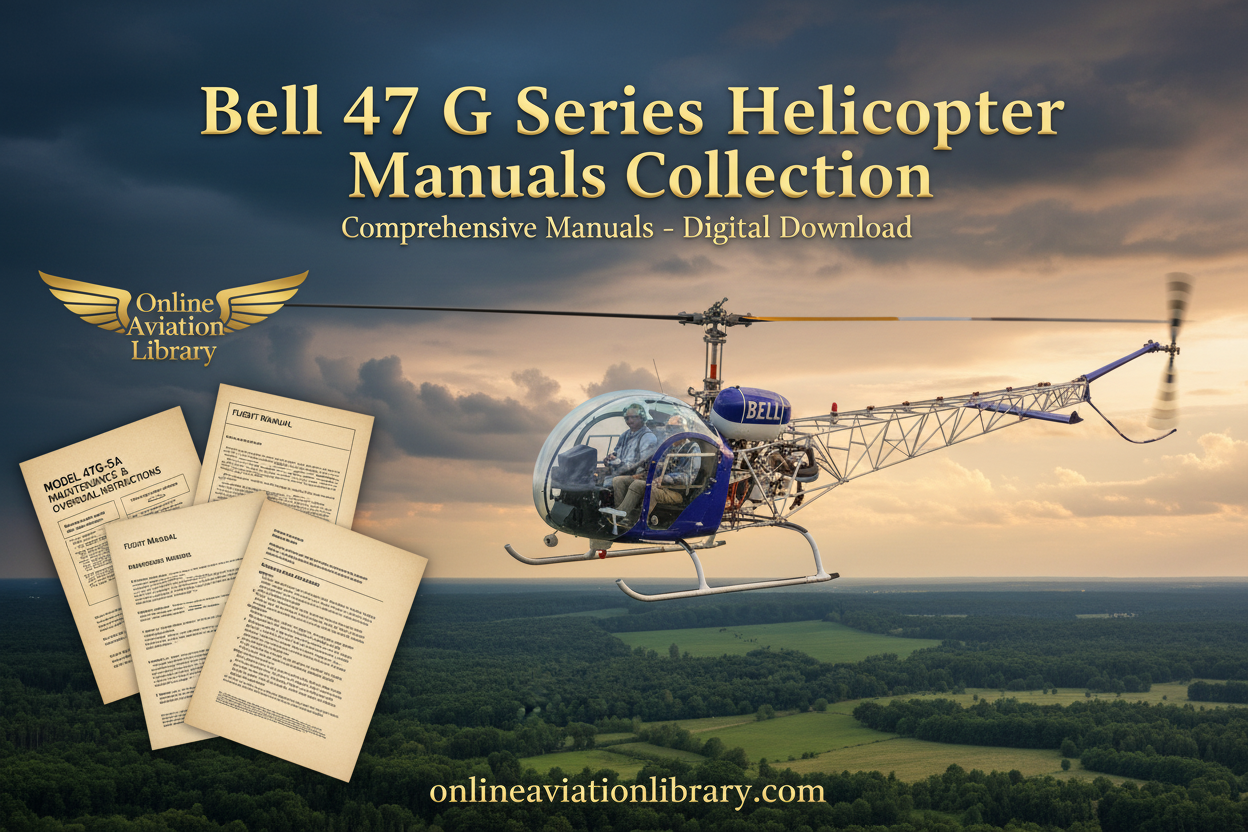 Bell 47 G Series Helicopter Manuals Collection LB4 Banner 1