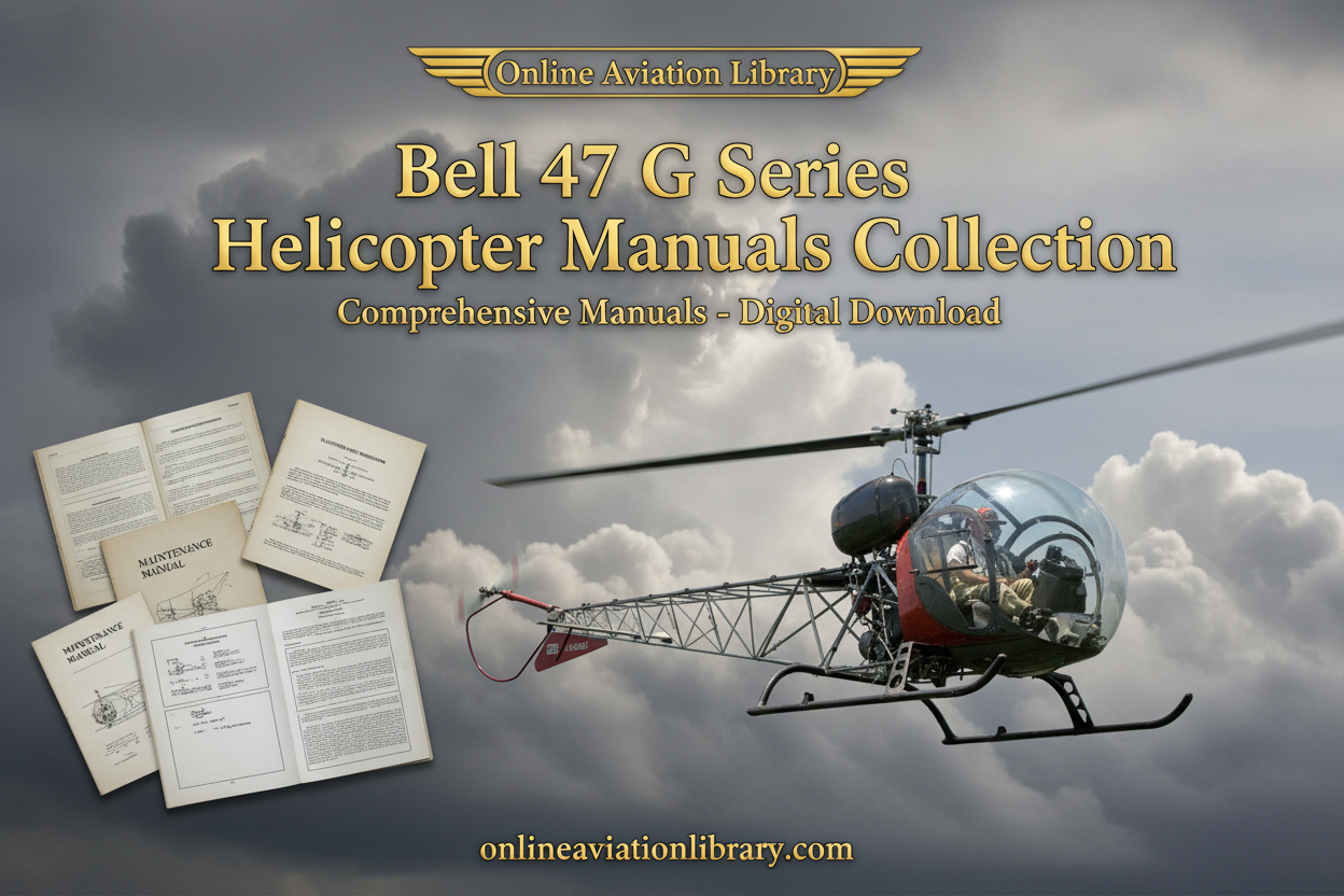 Bell 47 G Series Helicopter Manuals Collection LB4 Banner