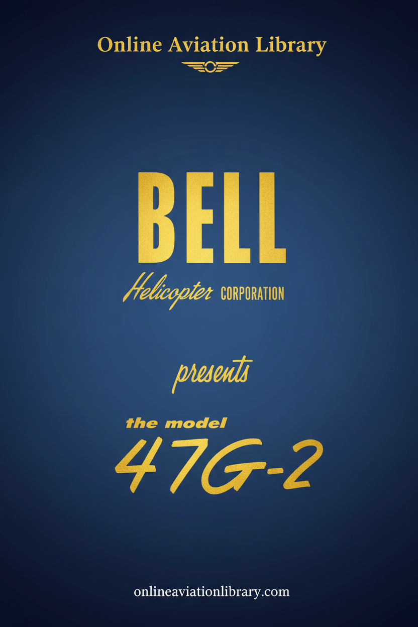 Bell 47G-2 Booklet Cover Page
