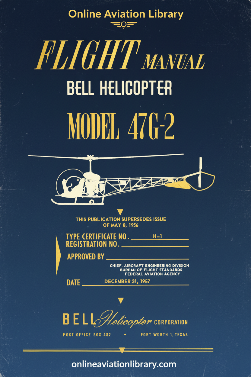 Bell 47G-2 Flight Manual Cover Page
