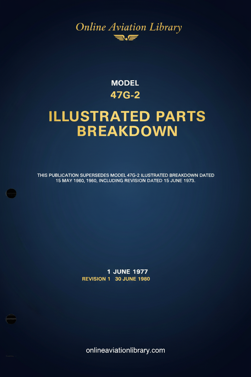 Bell 47G-2 Illustrated Parts Breakdown Cover Page