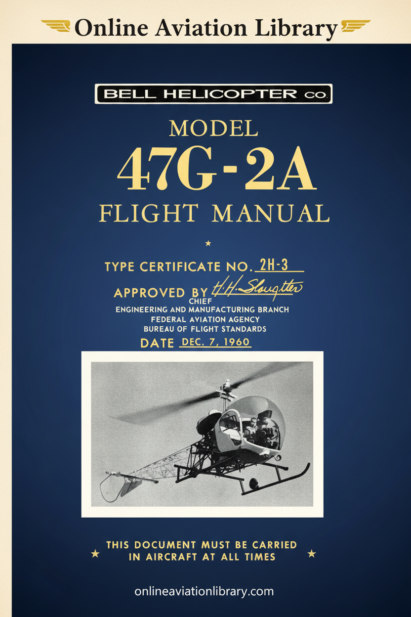 Bell 47G-2A Flight Manual Cover Page
