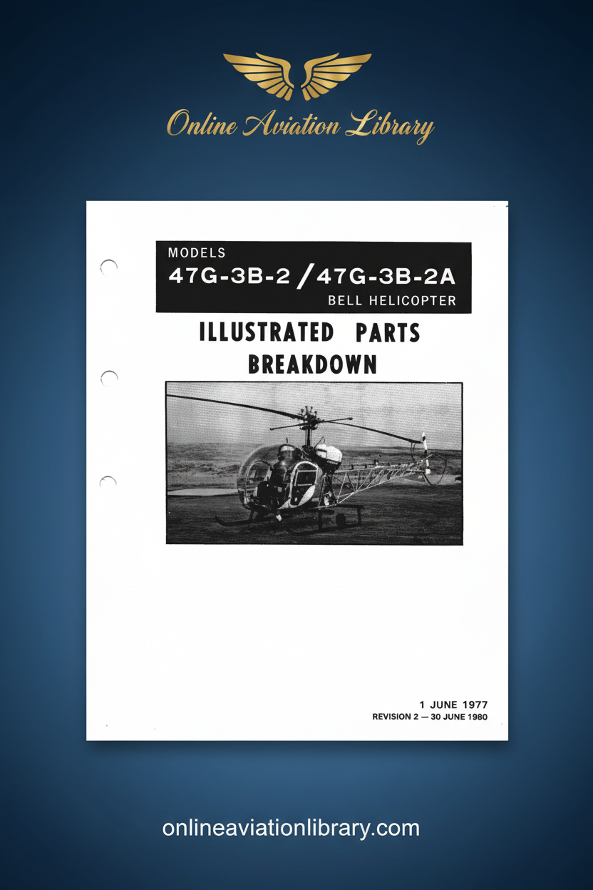 Bell 47G-3B-2 Illustrated Parts Breakdown Standard Cover Page 2