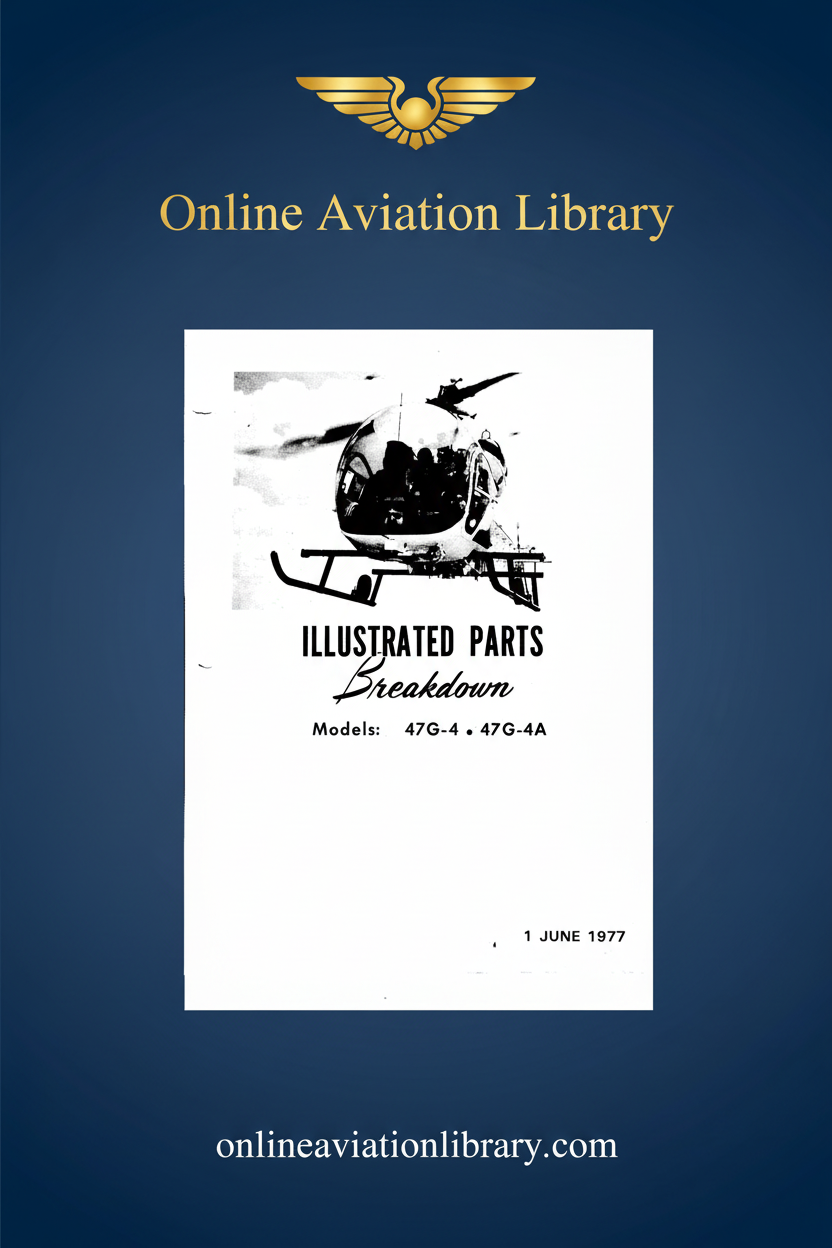 Bell 47G-4 Illustrated Parts Breakdown Standard Cover Page