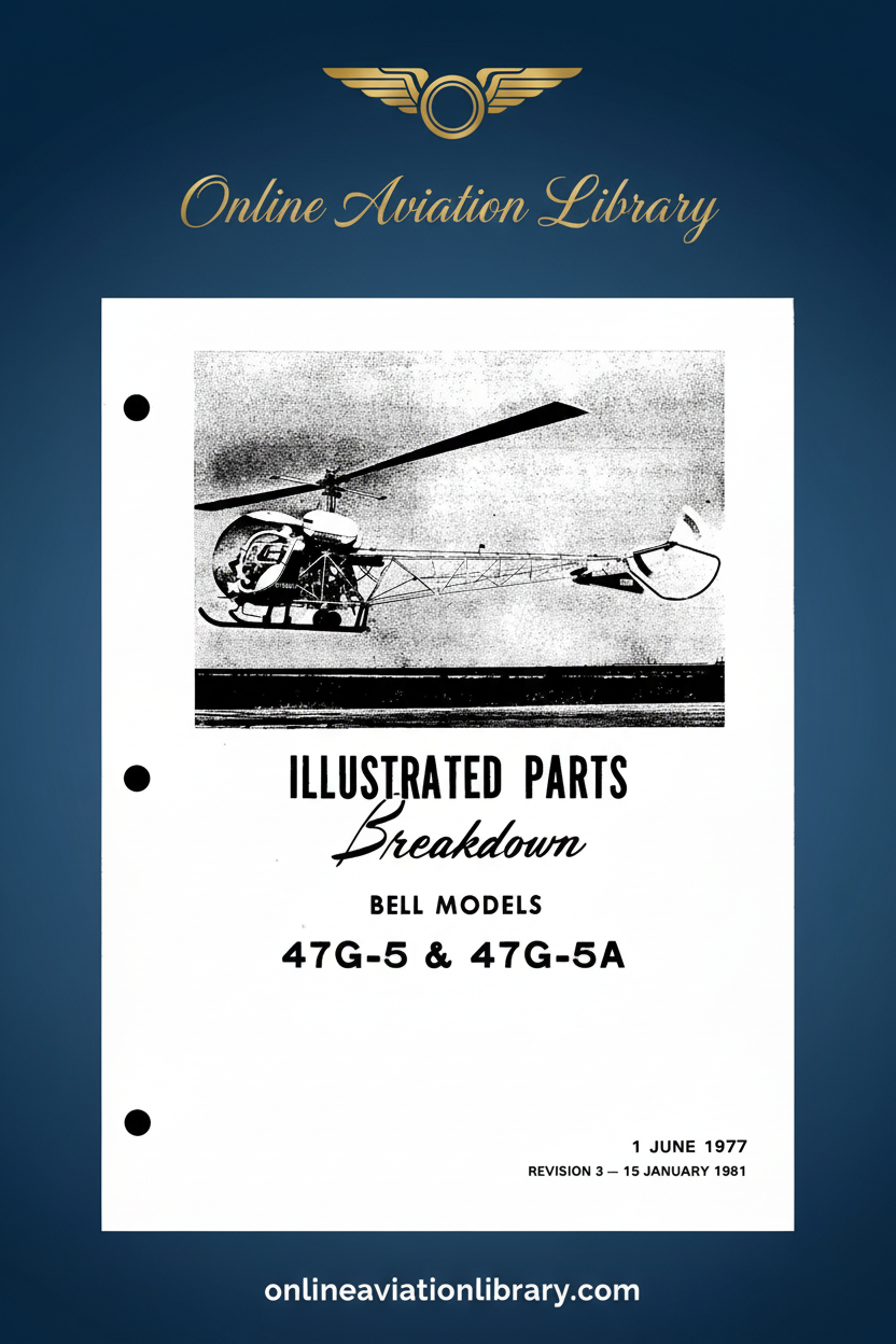 Bell 47G-5 & 47G-5A Standard Cover Page