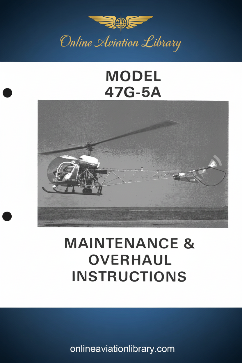 Bell 47G-5A Maintenance & Overhaul Instructions Standard Cover Page