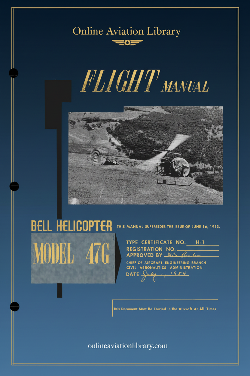 Bell 47G Flight Manual Cover Page