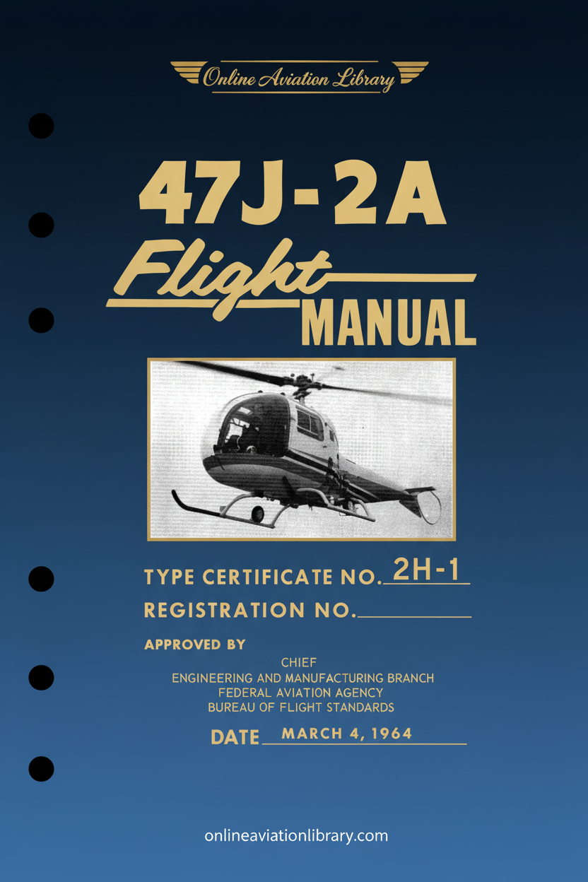 Bell Helicopter 47J-2A Flight Manual Cover Page