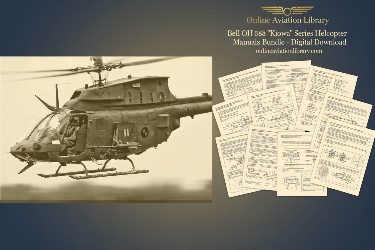 Bell OH-58 Kiowa Helicopter Manuals Bundle Banner