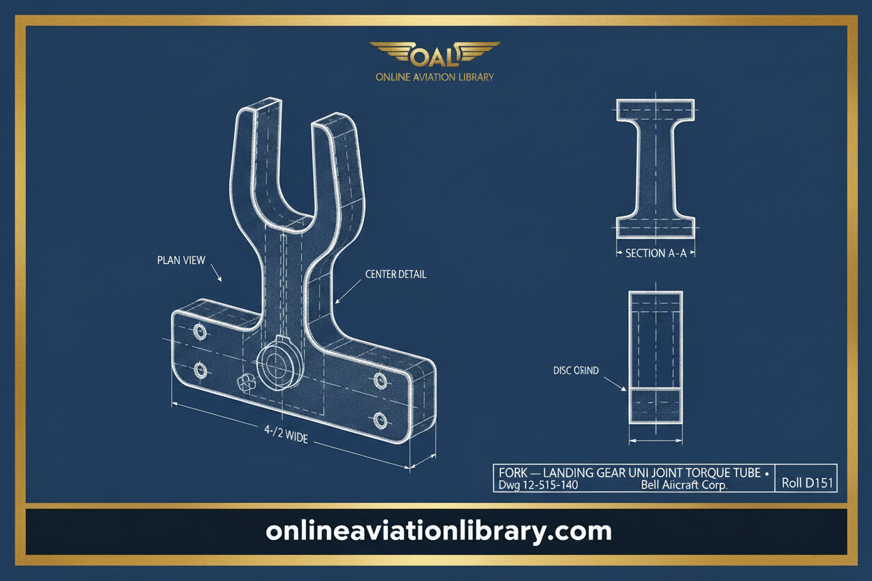 Bell Sample — Navy — D151 Fork Landing Gear