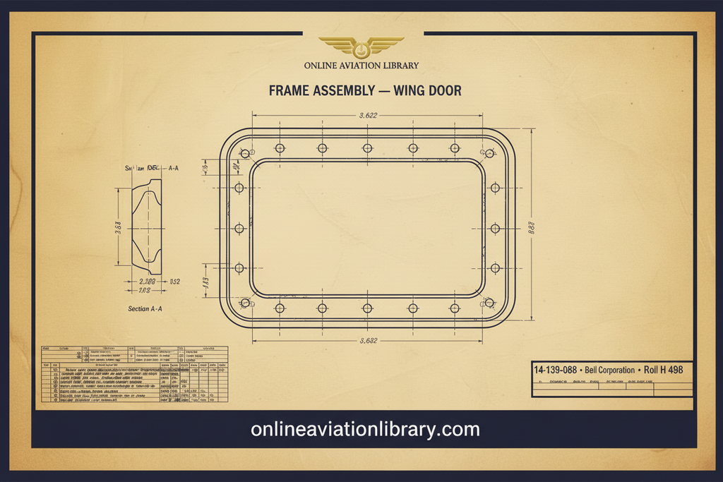 Bell Sample — Parchment — H498 Frame Wing Door