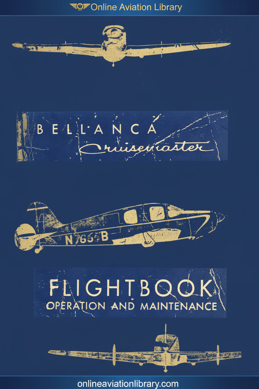 Bellanca Cruisemaster Standard Cover Page - Blue Background