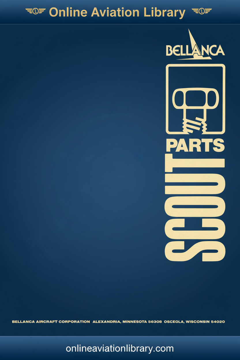 Bellanca Scout Parts Manual - Text Only Blue Background