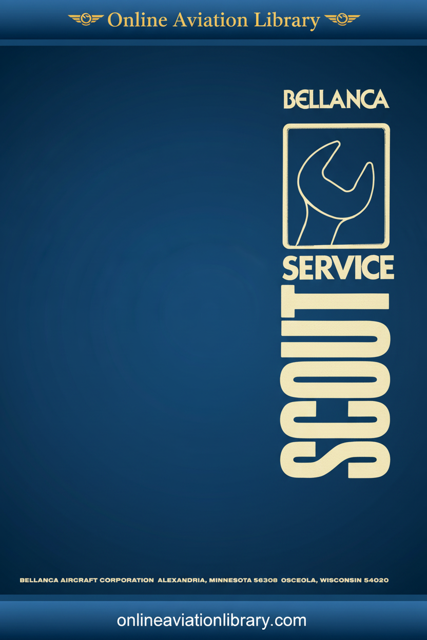 Bellanca Scout Service Manual - Text Only Blue Background