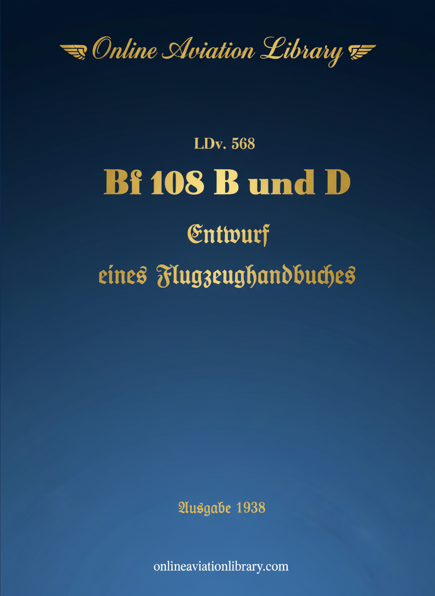 Bf 108 B und D Manual Cover Page