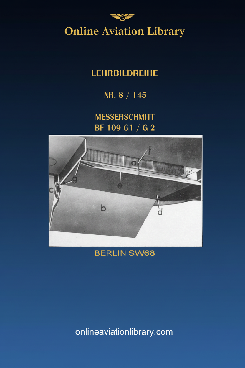 Bf 109 G1/G2 Lehrbildreihe Cover