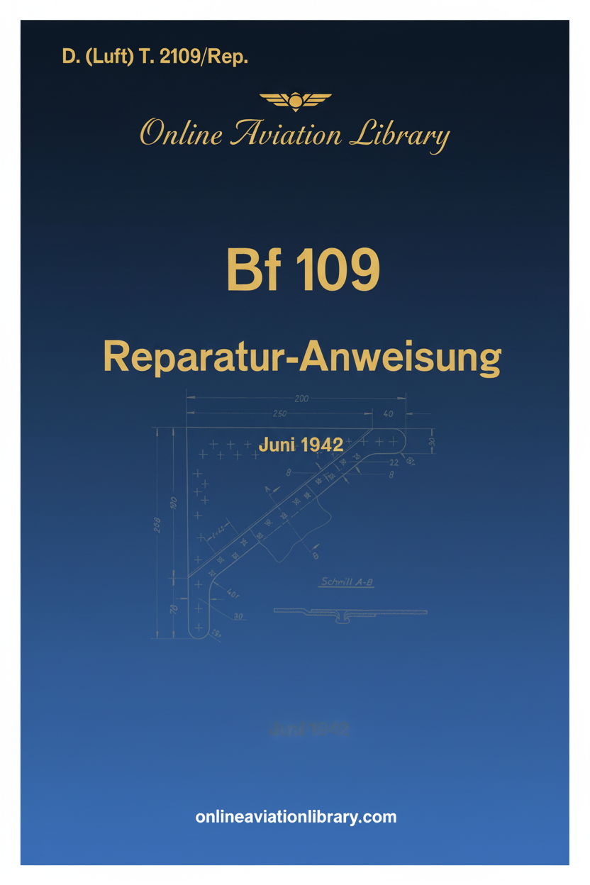 Bf 109 Repair Manual Cover