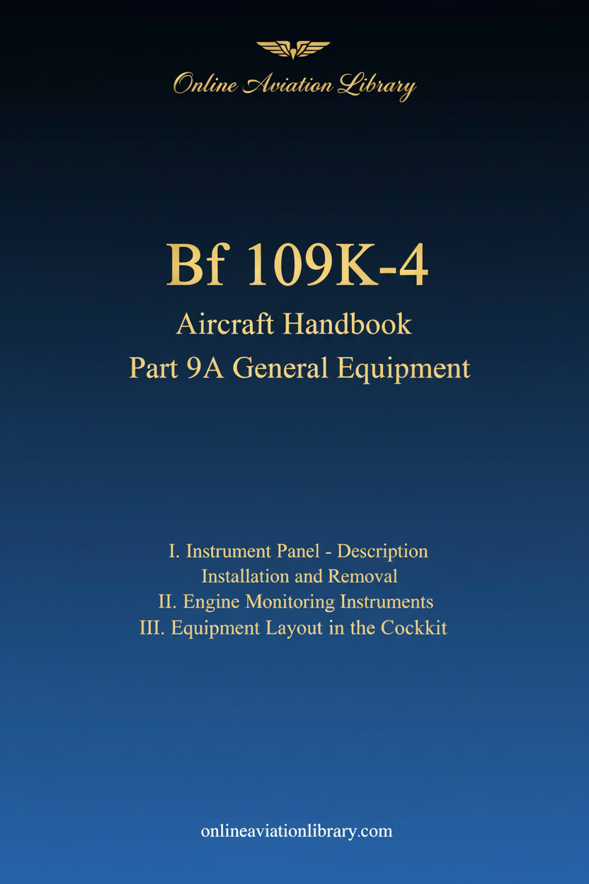 Bf 109K-4 Part 9A Handbook Cover