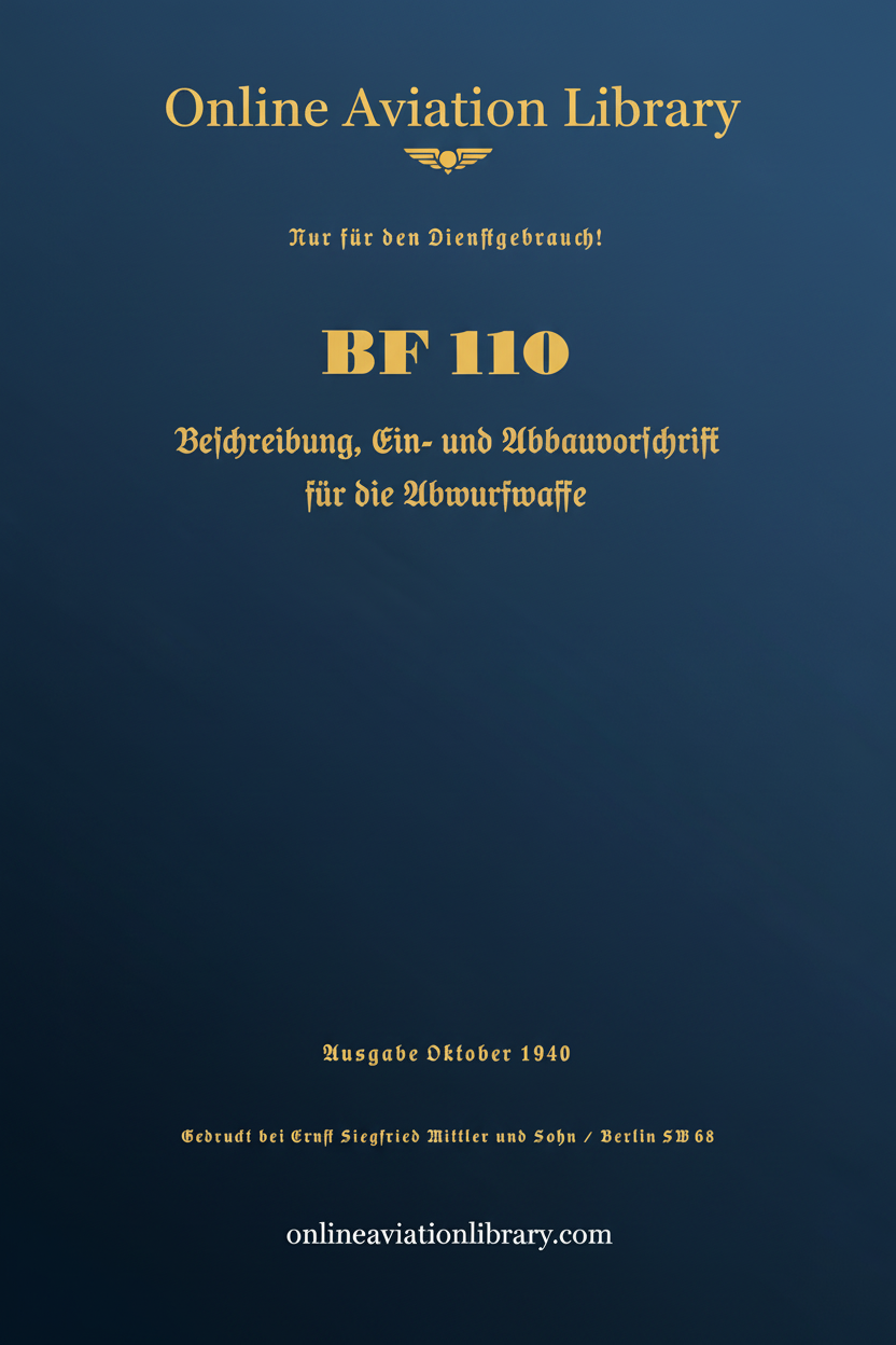 Bf 110 Abwurfwaffe Standard Cover Page