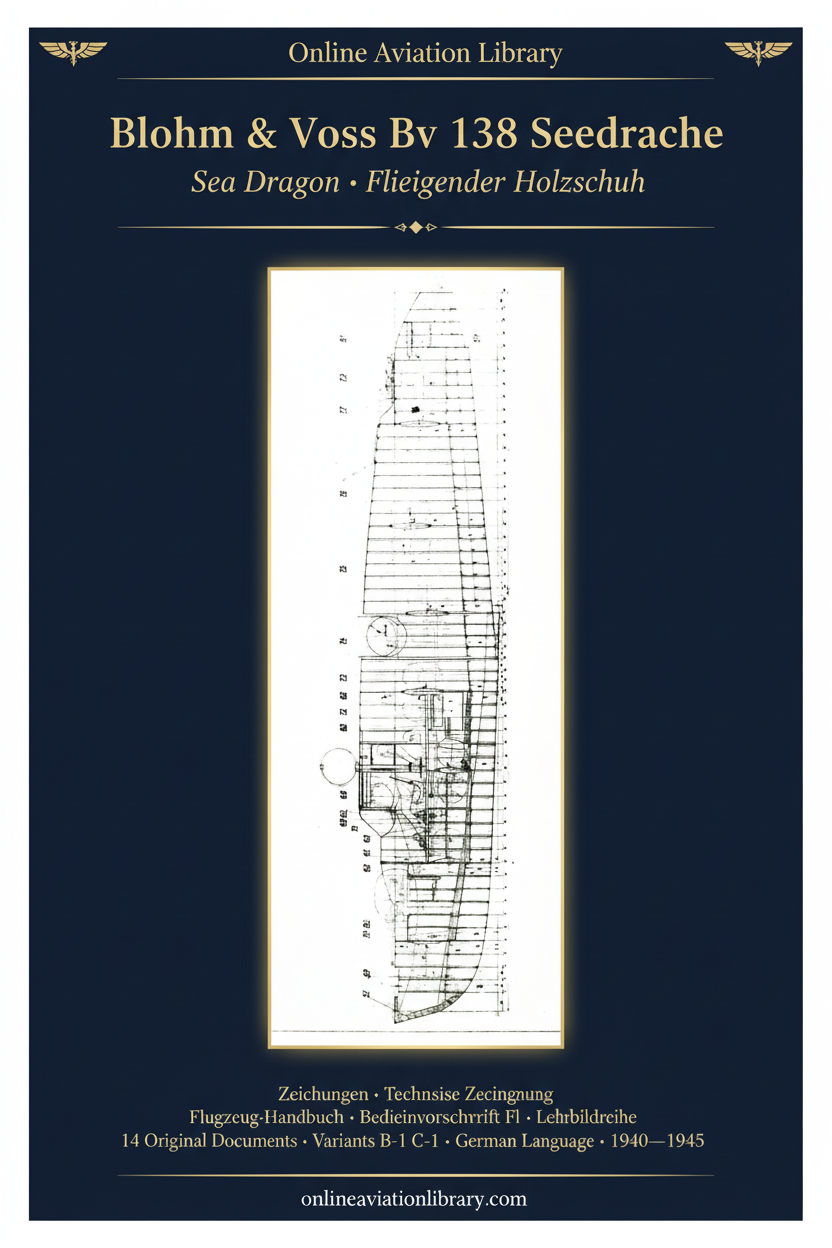 Blohm & Voss BV 138 Seedrache — Cover Page 3 with Zeichnungen