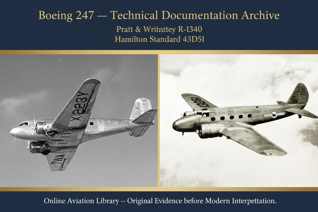 Boeing 247 B&W Archive Banner
