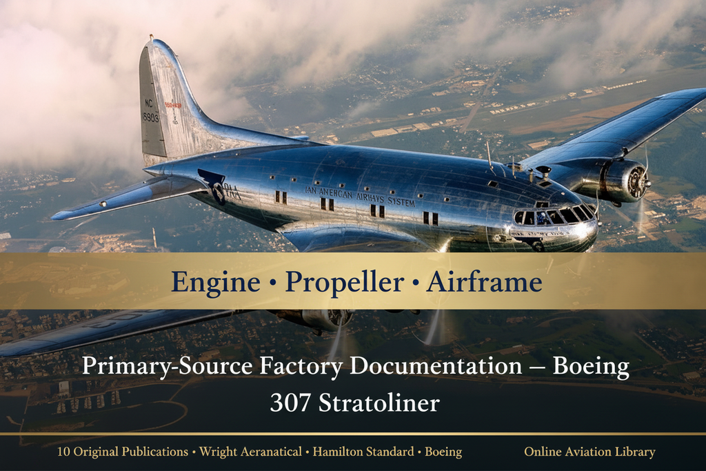 Boeing 307 Stratoliner — American Airways Metal Banner