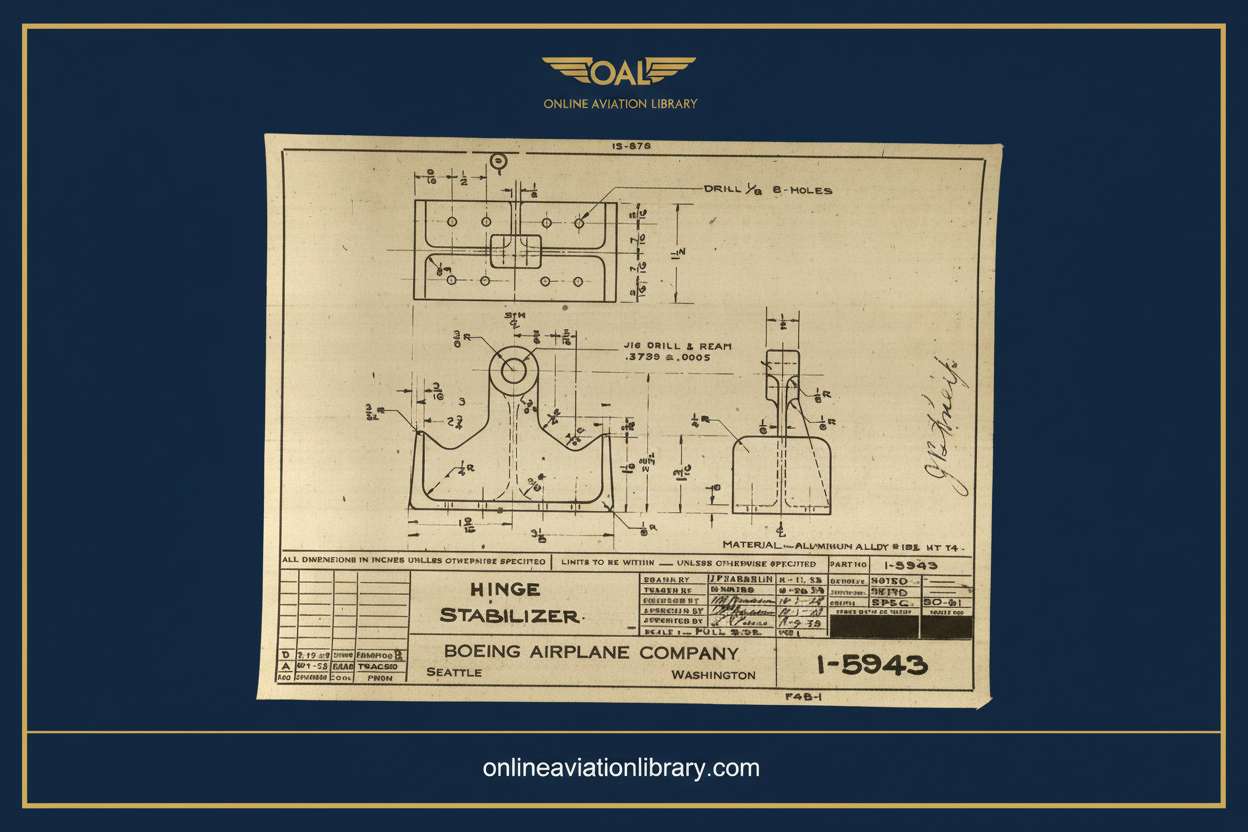 Boeing Airframe Drawing gray00254