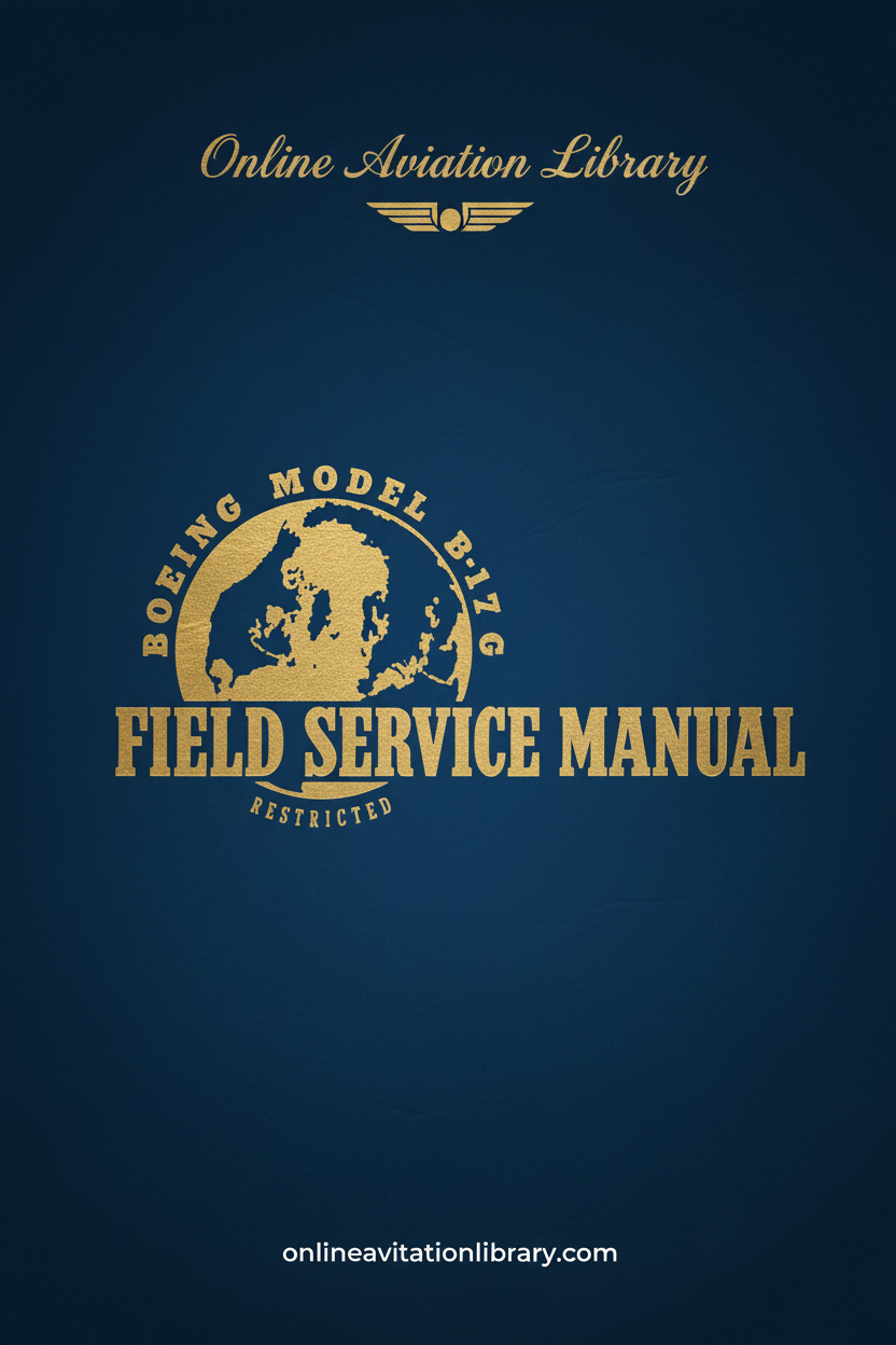 Boeing B-17 Field Service Manual Cover Page