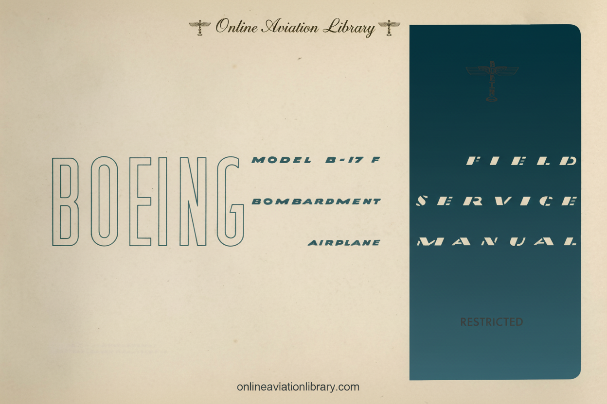 Boeing B-17F Field Service Manual Cover Page
