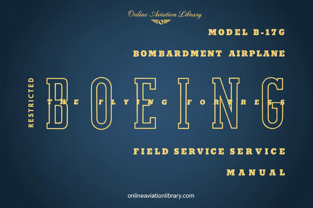 Boeing B-17G Field Service Manual Cover Page