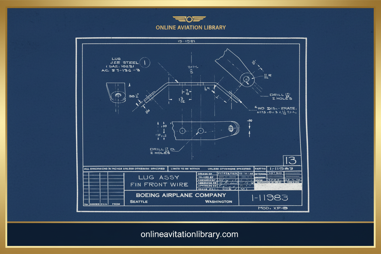Boeing Component Drawing gray00120