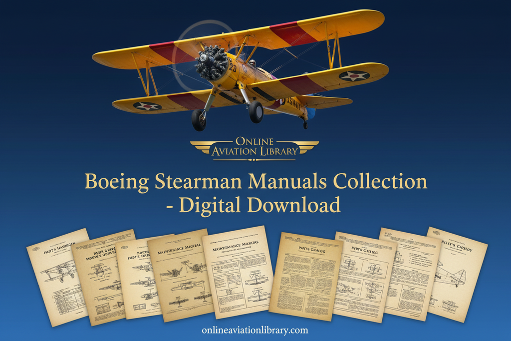 Boeing Stearman Manuals Collection - Navy Yellow