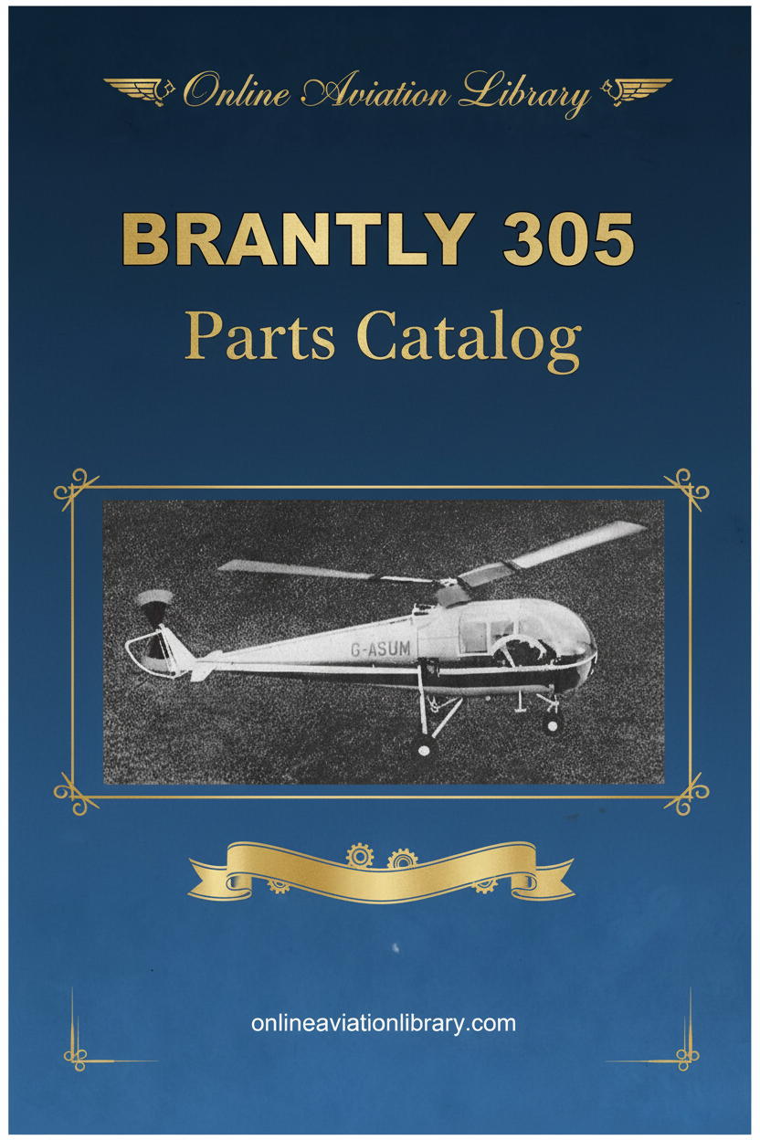 Brantly 305 Parts Catalog Cover Page
