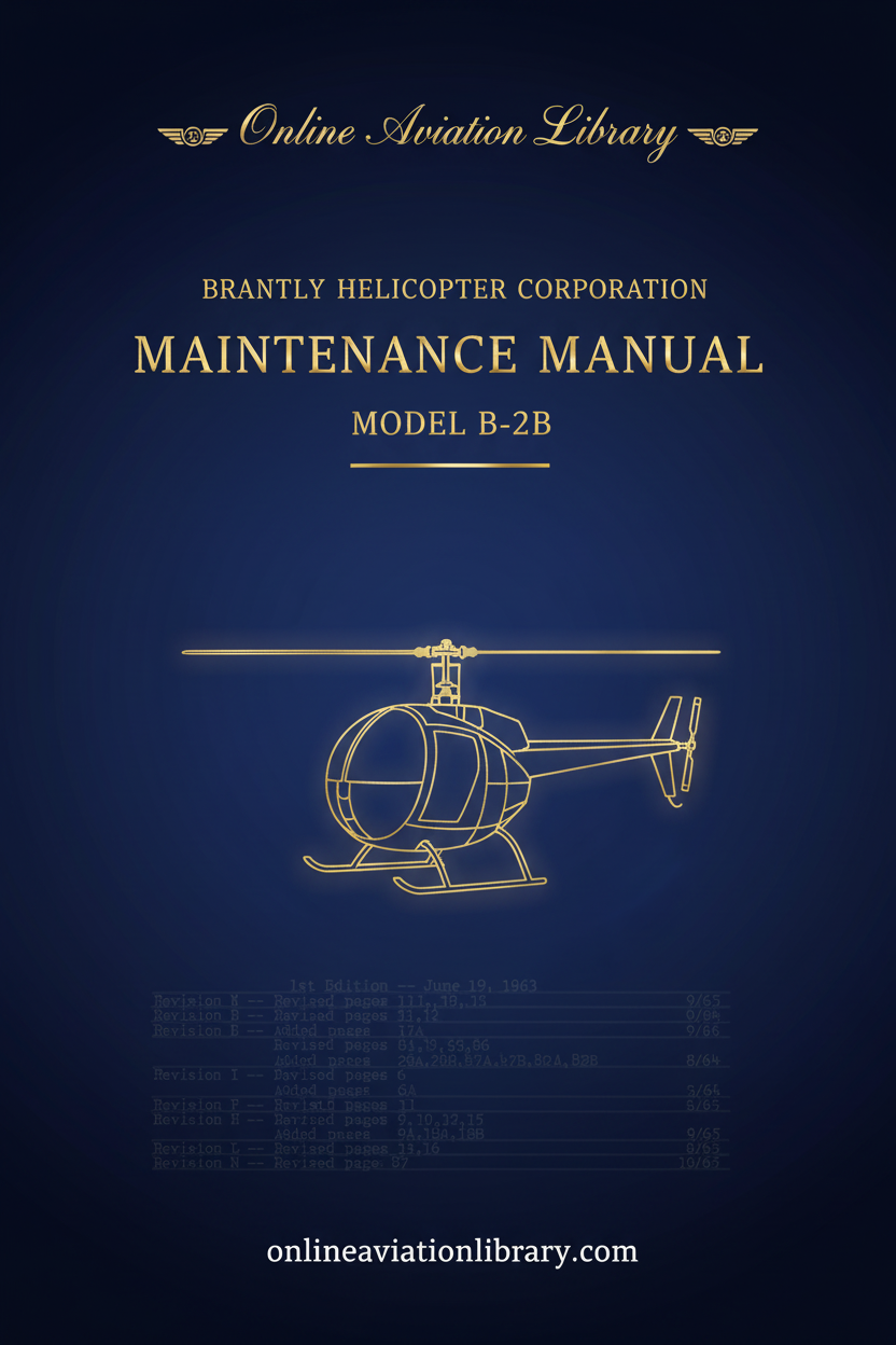 Brantly B-2B Maintenance Manual Cover Page