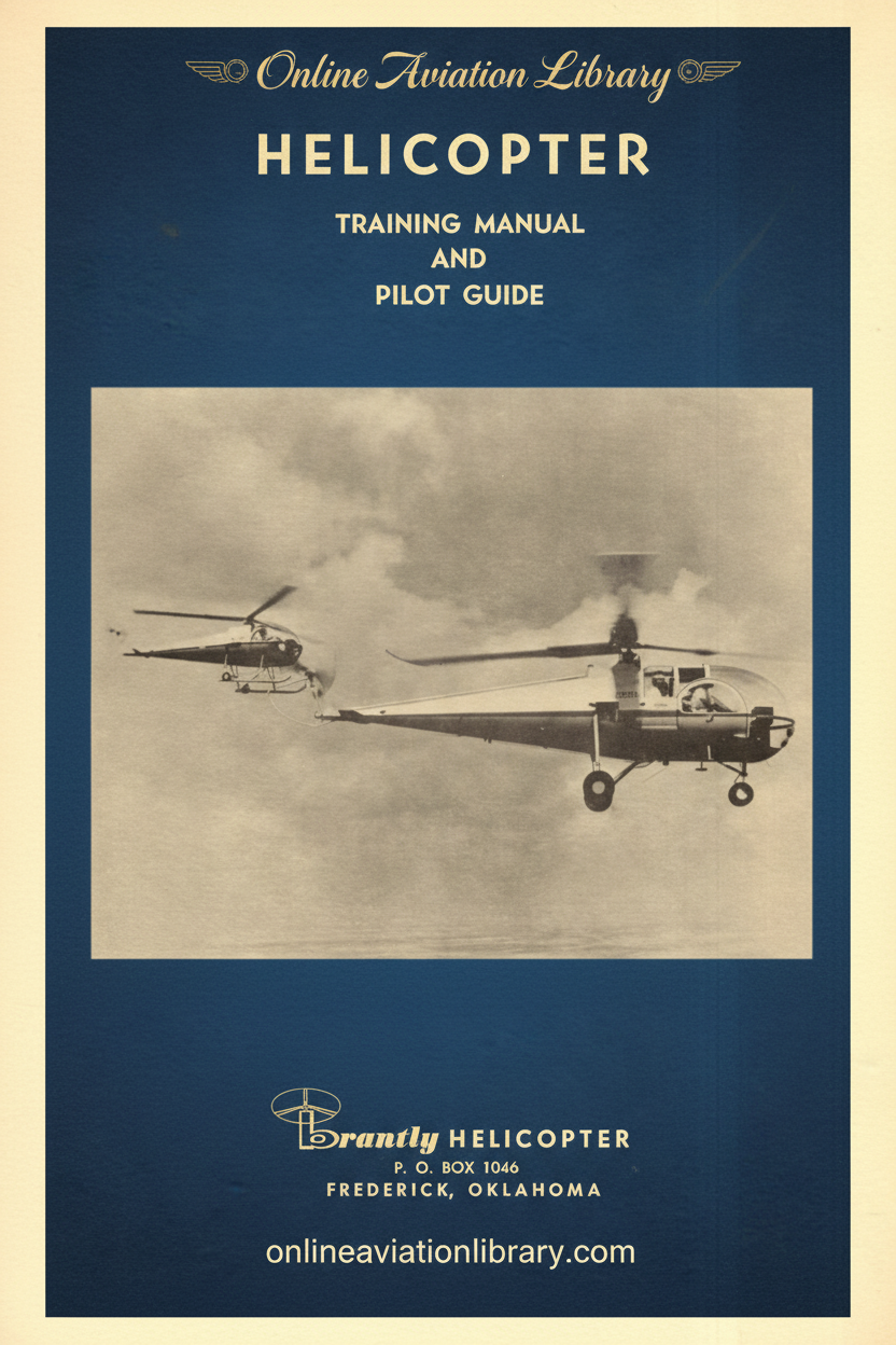 Brantly Helicopter Training Manual Cover Page