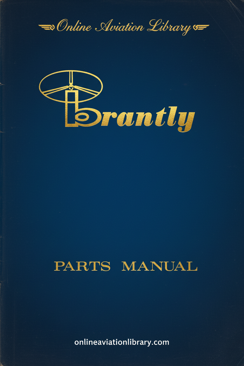 Brantly Parts Manual Cover Page