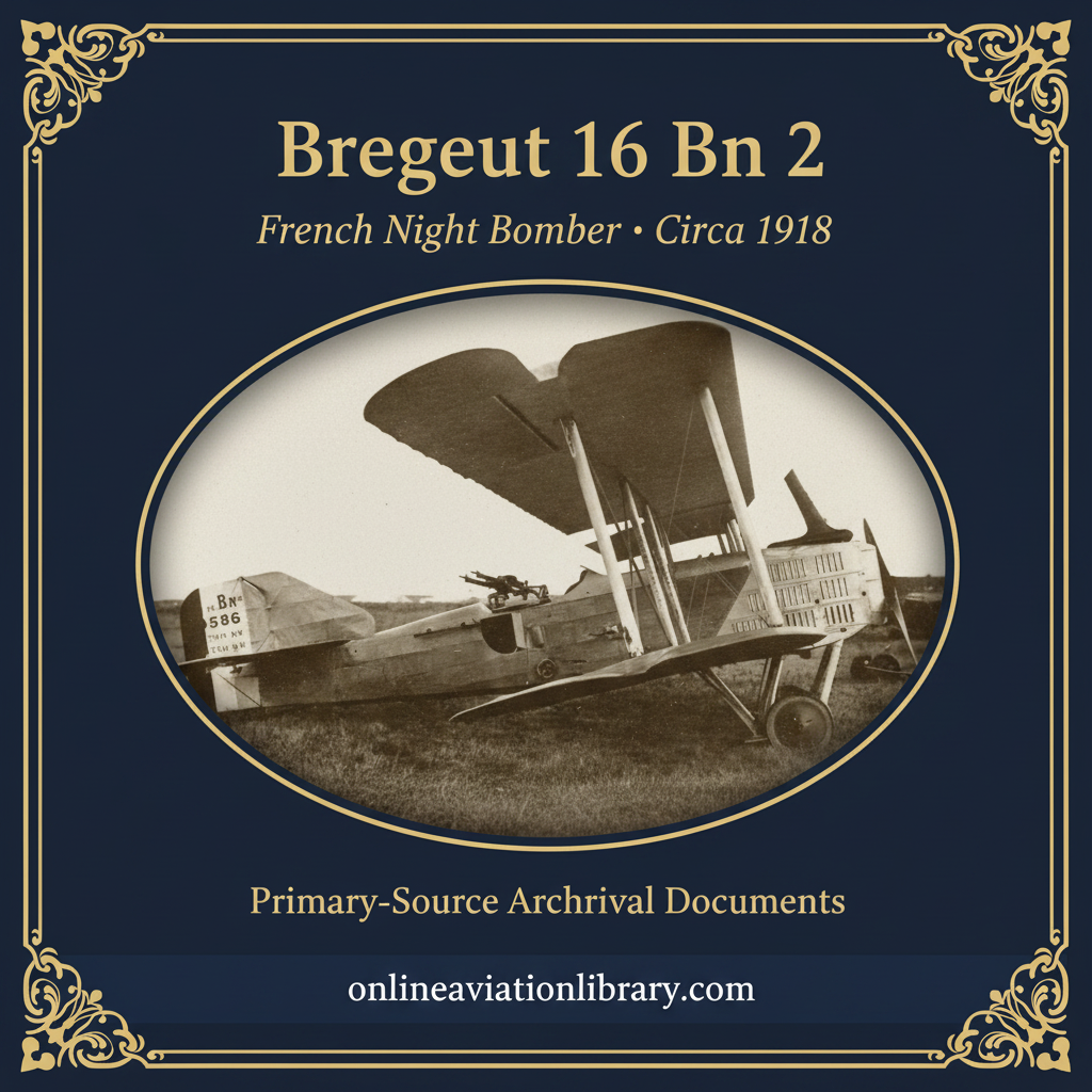 Breguet 16 Bn 2 — Square Banner with No. 586