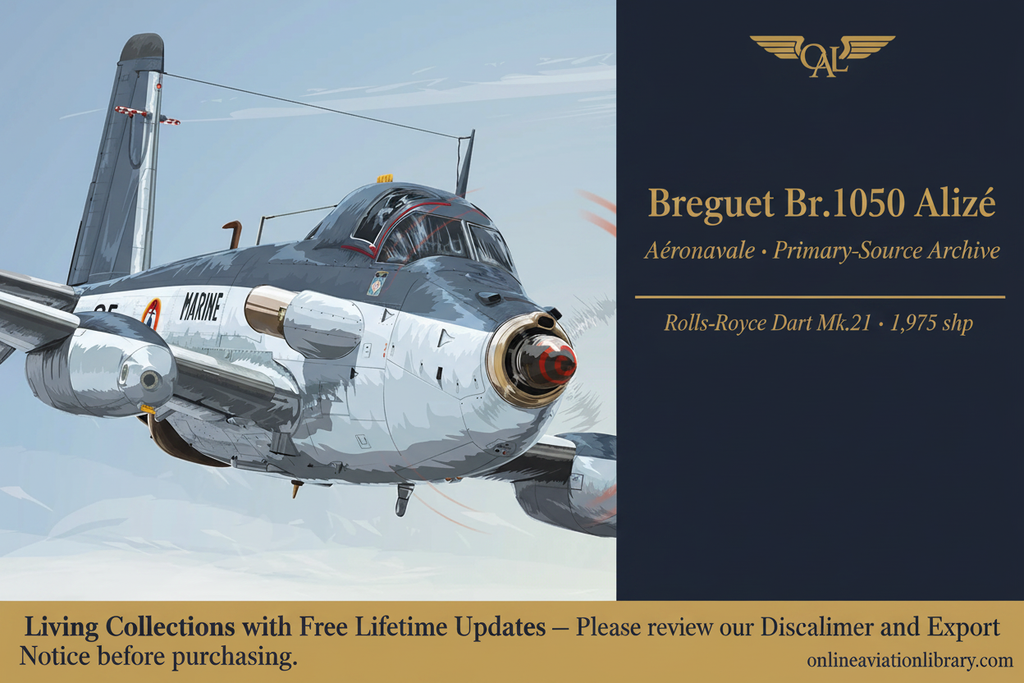 Breguet Br.1050 Alizé — Marine Illustration Banner
