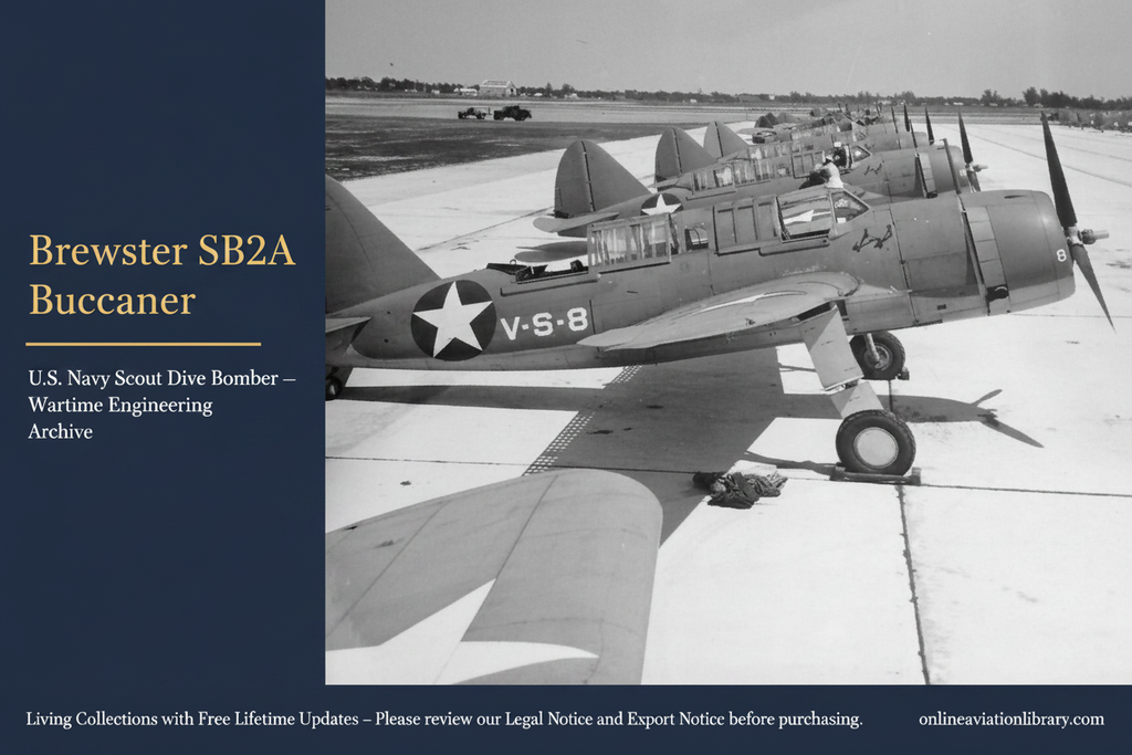 Brewster SB2A Buccaneer — Tarmac Line-Up Landscape Banner