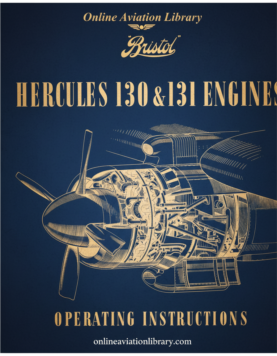 Bristol Hercules 130 & 131 Engines Manual Cover