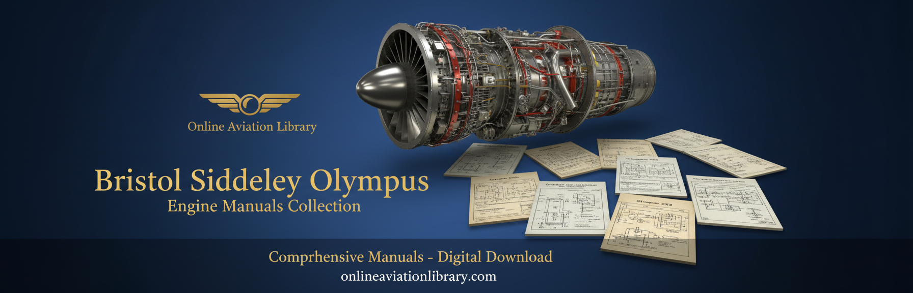 Bristol Siddeley Olympus Vertical Banner