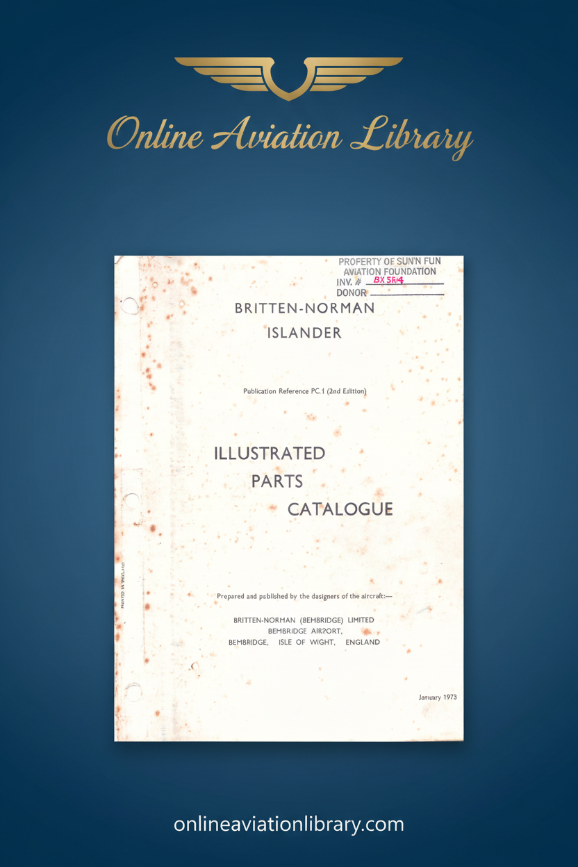 Britten-Norman Islander Standard Cover Page